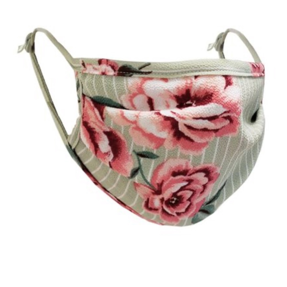 ‼️ Floral Face Mask Filter Pocket Filter Included - Picture 2 of 5